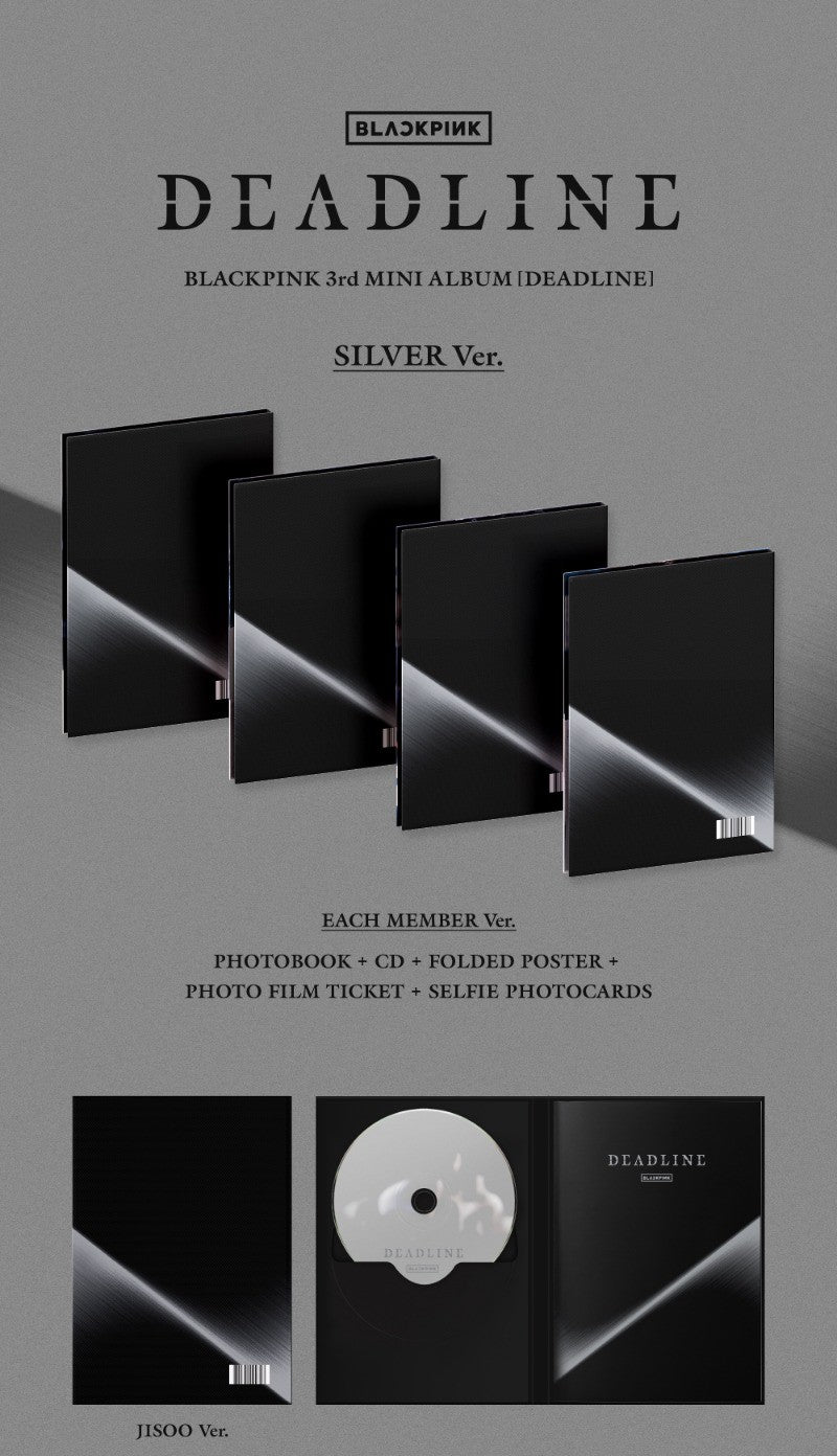 BLACKPINK 3rd Mini Album - DEADLINE (SILVER Ver.)