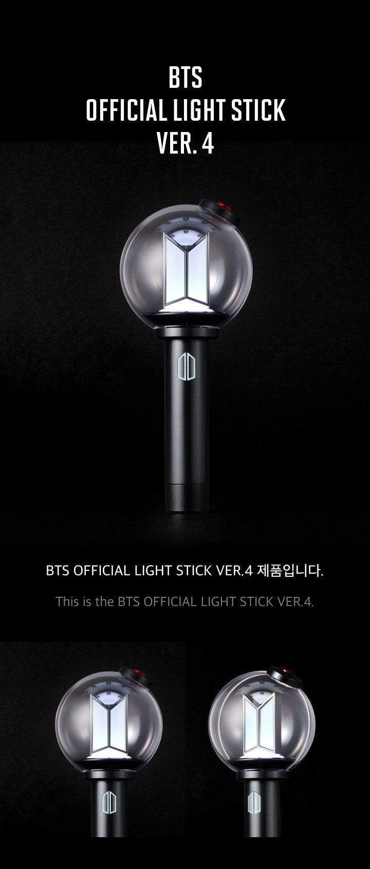 PRE-ORDER: BTS OFFICIAL LIGHT STICK VER.4 [LIMITED STOCK] – K-Pop