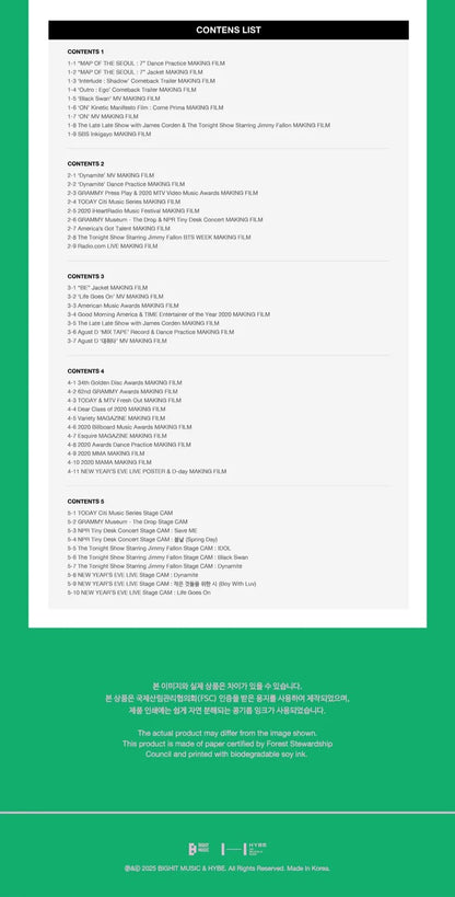 BTS – BTS MEMORIES OF 2020 Digtal Code