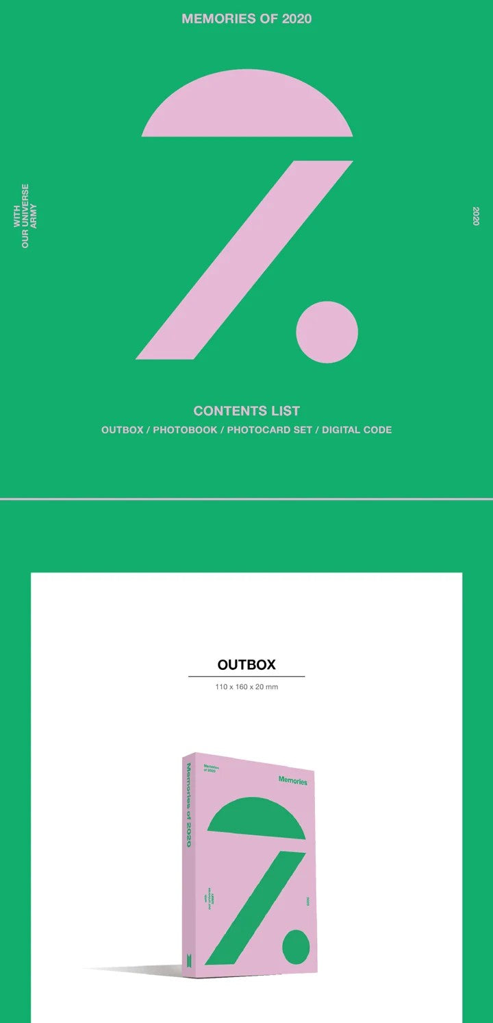BTS – BTS MEMORIES OF 2020 Digtal Code