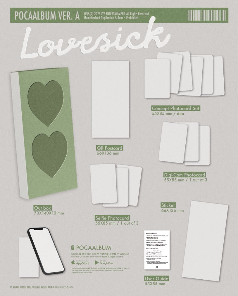 PRE-ORDER: CHAERYEONG (ITZY) 1st Mini Album - Lovesick (POCA Album Ver.) (Random)