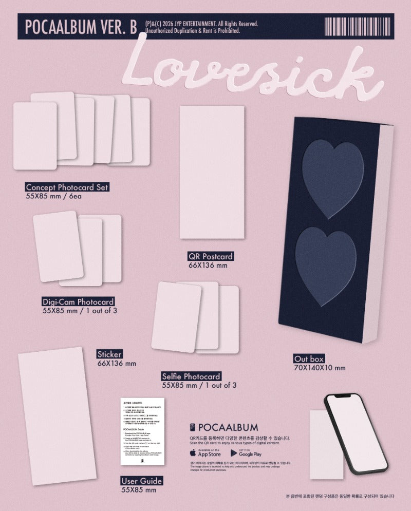 PRE-ORDER: CHAERYEONG (ITZY) 1st Mini Album - Lovesick (POCA Album Ver.) (Random)