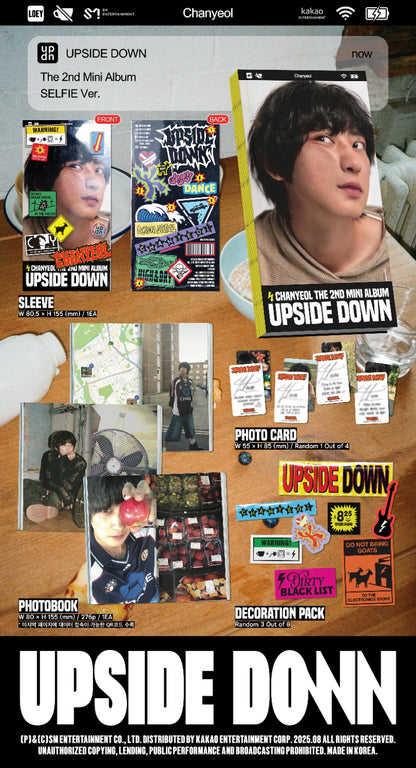 CHANYEOL (EXO) The 2nd Mini Album – Upside Down (Selfie Ver.)
