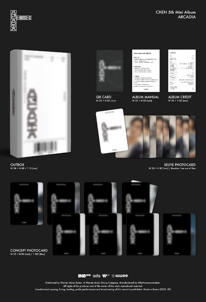 CHEN (EXO) The 5th Mini Album - Arcadia (Kiwee Ver.)