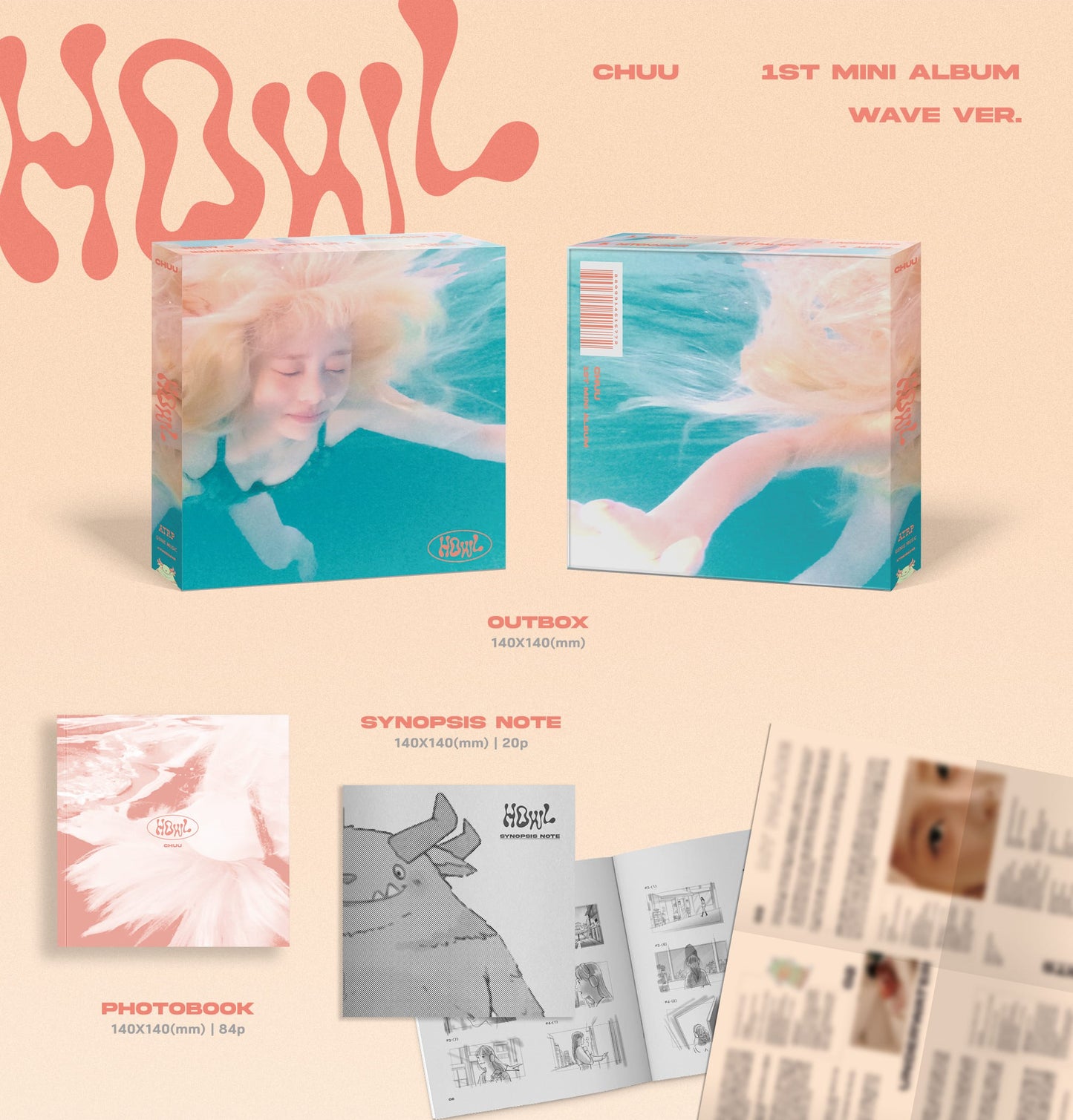 CHUU Mini Album Vol. 1 – Howl (Random)