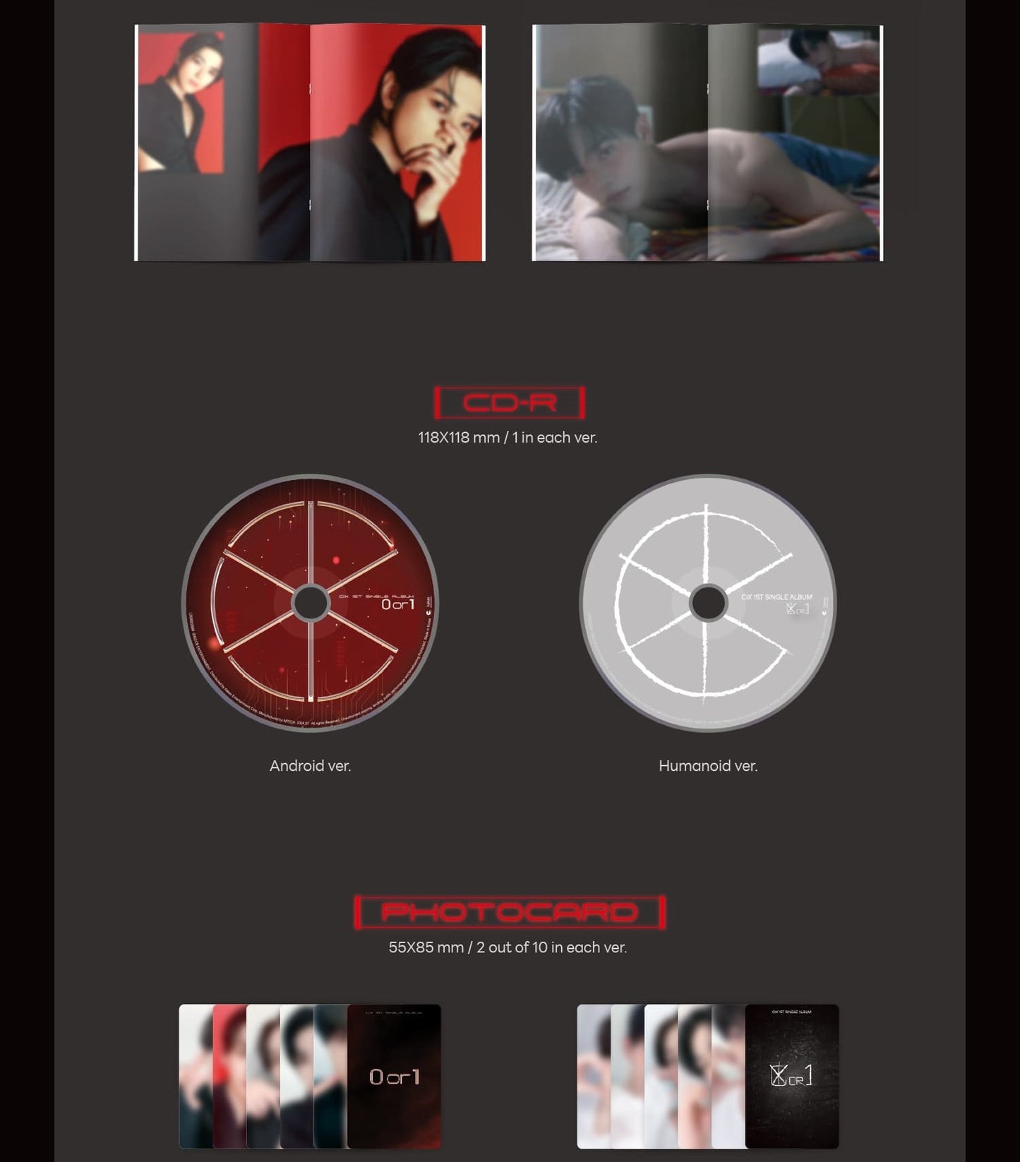 CIX 1st Single Album – 0 or 1 (Random)