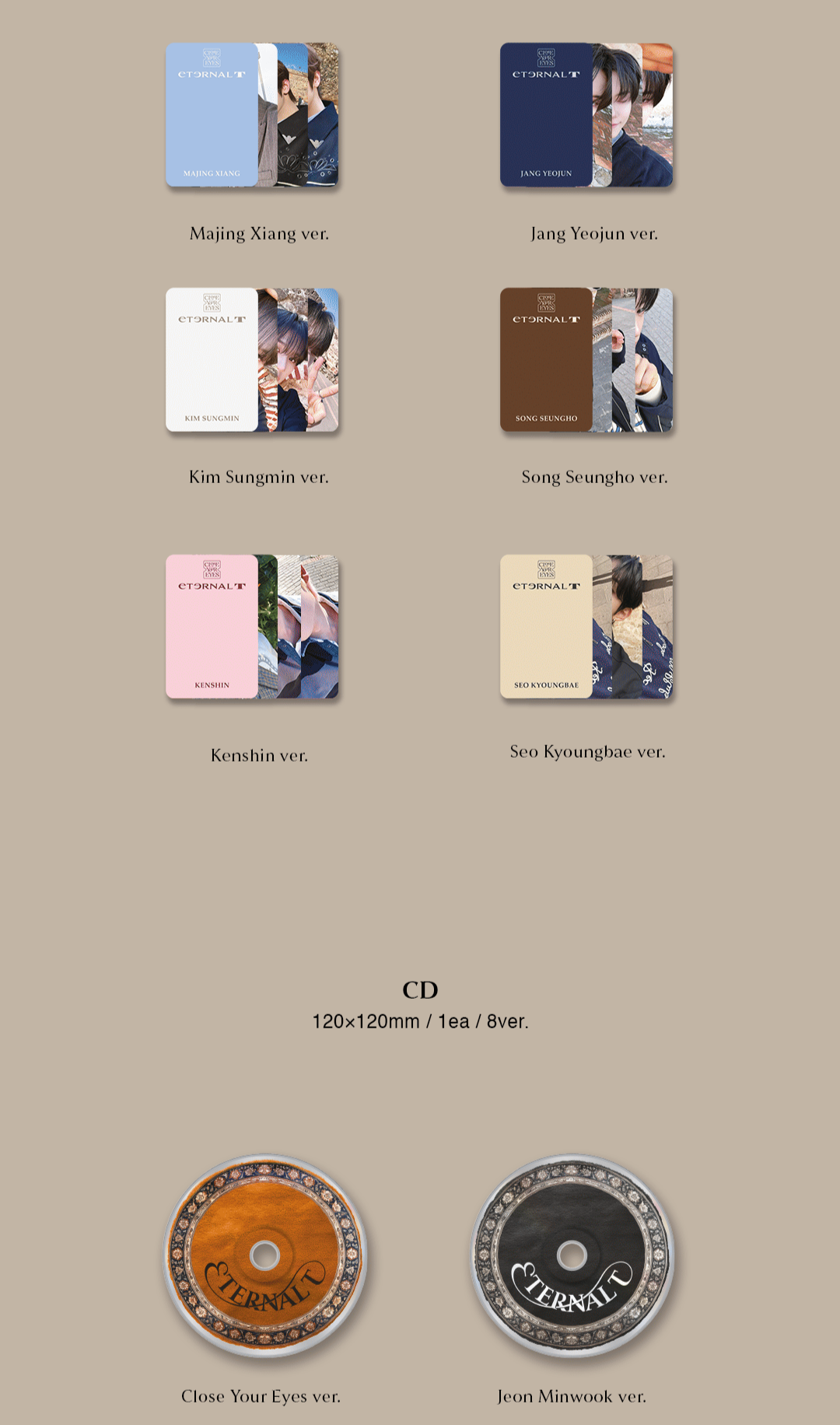 CLOSE YOUR EYES The 1st Mini Album – ETERNALT (JEWEL Ver.) (Random)