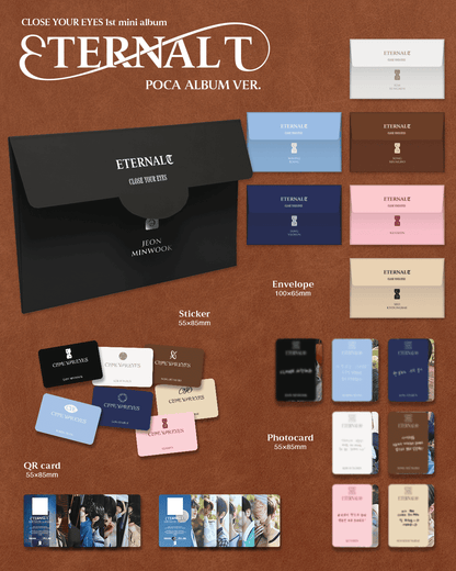 CLOSE YOUR EYES The 1st Mini Album – ETERNALT (POCA ALBUM) (Random)
