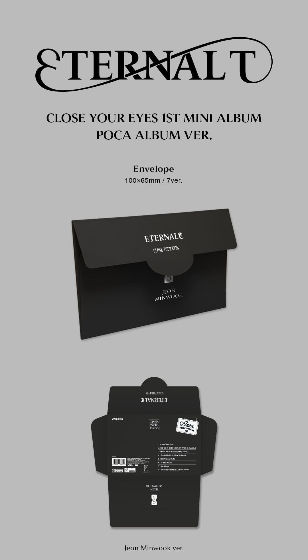 CLOSE YOUR EYES The 1st Mini Album – ETERNALT (POCA ALBUM) (Random)
