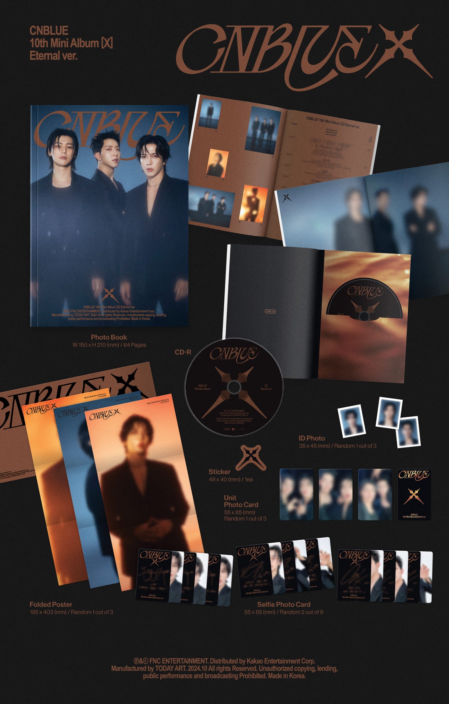 CNBLUE 10th Mini Album – X (Random)