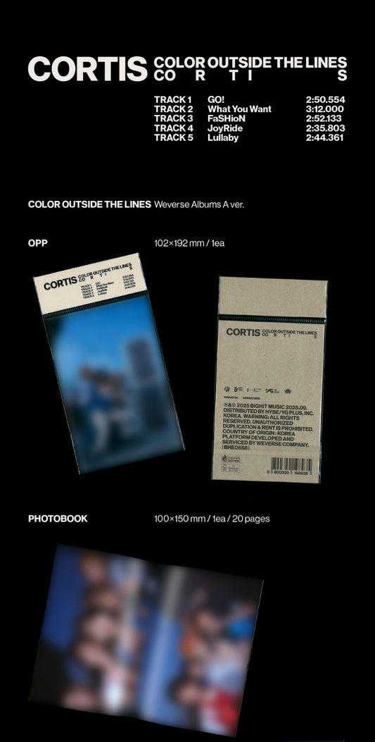 CORTIS – The 1st EP [COLOR OUTSIDE THE LINES] (Weverse Albums Ver.) (Random)