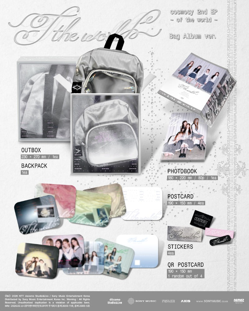 cosmosy 2nd EP Album - ‘~ of the world ~’ (Bag Album) (First Press Limited)