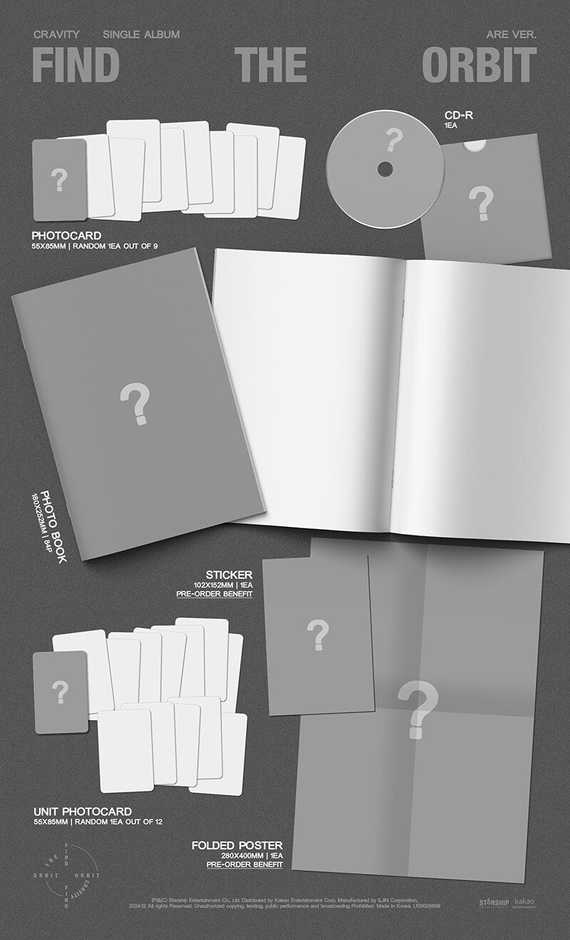 CRAVITY Single Album – FIND THE ORBIT (WHO / ARE Ver.) (Random)