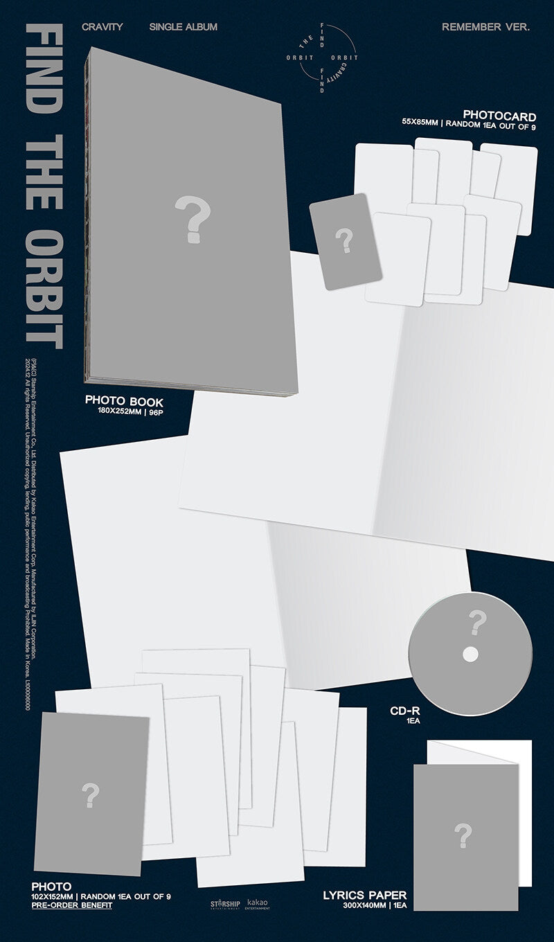 CRAVITY Single Album – FIND THE ORBIT (REMEMBER Ver.)