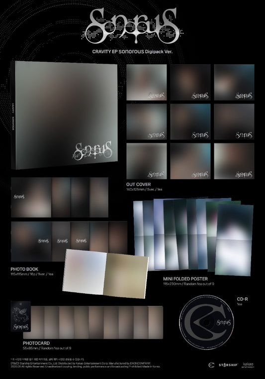 PRE-ORDER: CRAVITY EP Album - sonorous (Digipack Ver.) (Random)