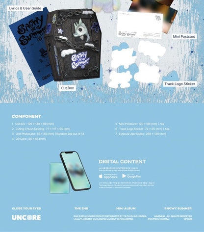 CLOSE YOUR EYES The 2nd Mini Album – Snowy Summer (CLting-i Ver.) (POCA Album) Limited Edition
