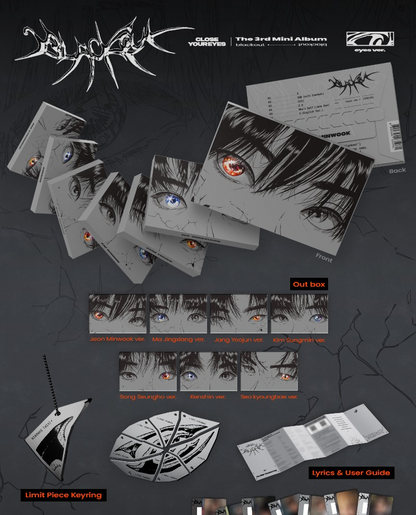 CLOSE YOUR EYES The 3rd Mini Album - blackout (eyes Ver.) (Random)