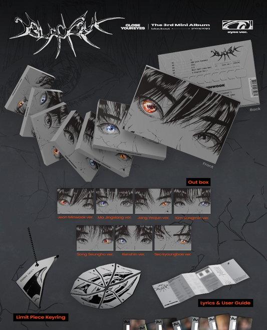 CLOSE YOUR EYES The 3rd Mini Album - blackout (eyes Ver.) (Random)