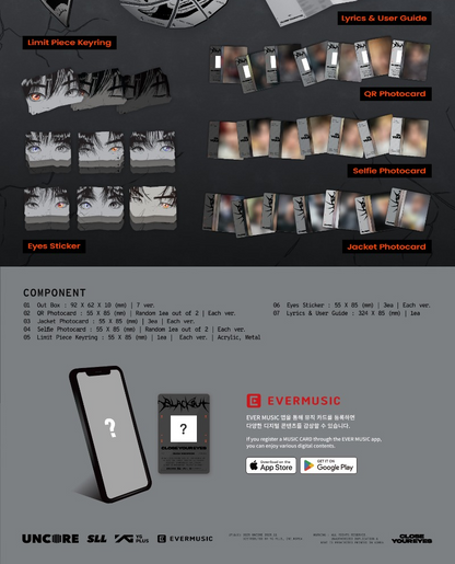 CLOSE YOUR EYES The 3rd Mini Album - blackout (eyes Ver.) (Random)