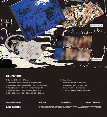 CLOSE YOUR EYES The 2nd Mini Album – Snowy Summer (Ghost Board Ver.)