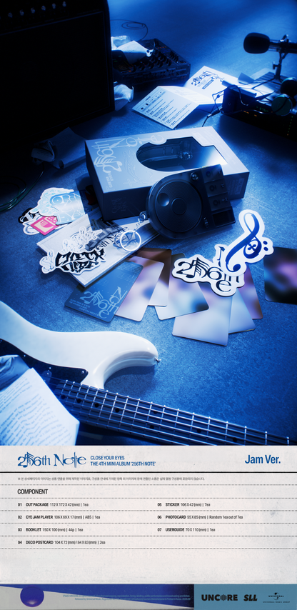 PRE-ORDER: CLOSE YOUR EYES The 4th Mini Album - 256th Note (Jam Ver.)