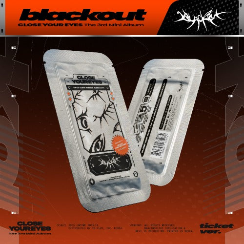 CLOSE YOUR EYES The 3rd Mini Album - blackout (ticket Ver.)