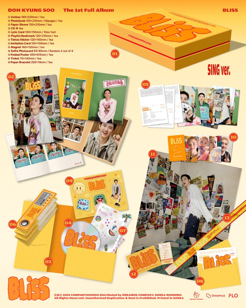DOH KYUNGSOO The 1st Full Album – BLISS (Random)
