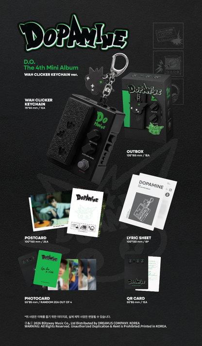 PRE-ORDER: D.O The 4th Mini Album - DOPAMINE (WAH CLICKER KEYCHAIN Ver.)
