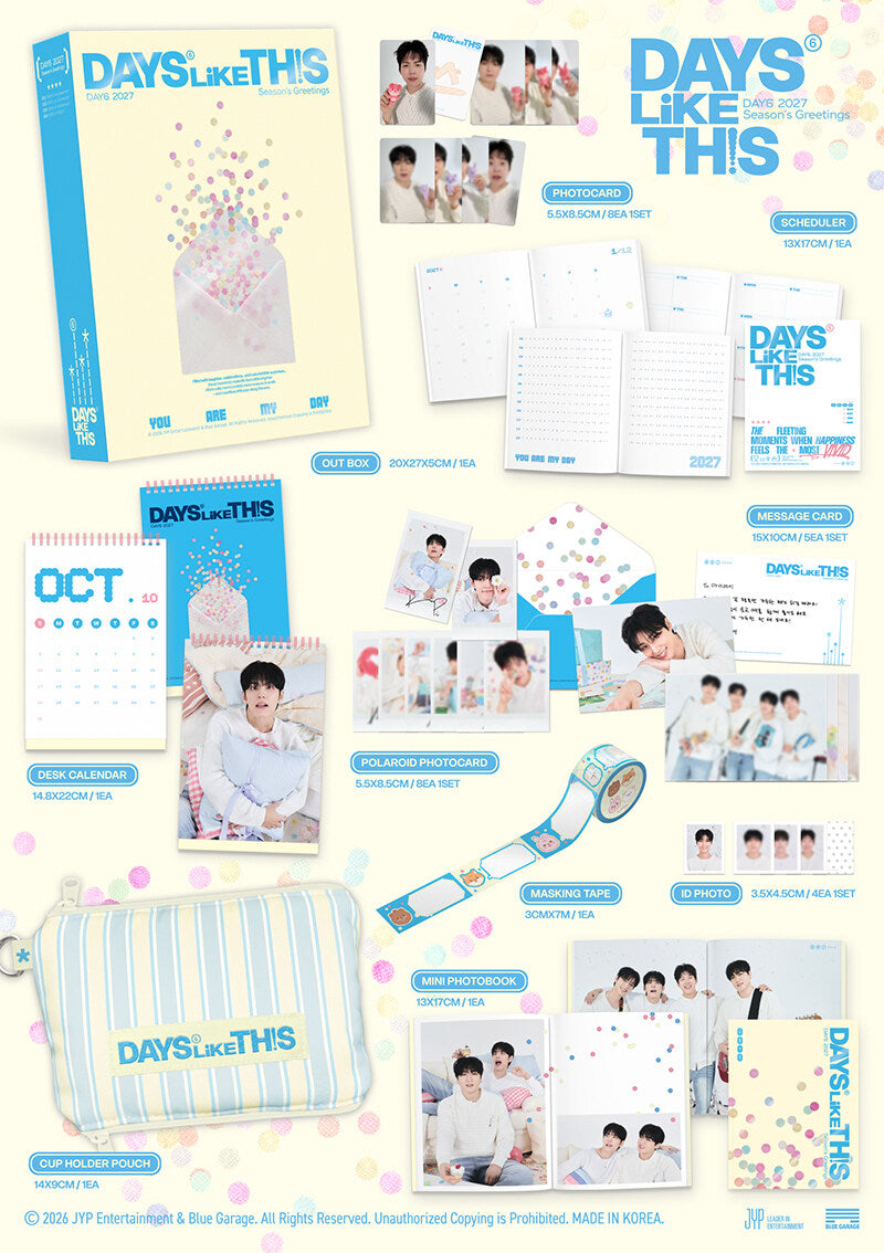PRE-ORDER: DAY6 2027 Season’s Greetings - DAYS LIKE THIS