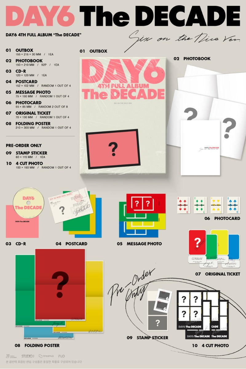 DAY6 4th Full Album - The DECADE (Random)