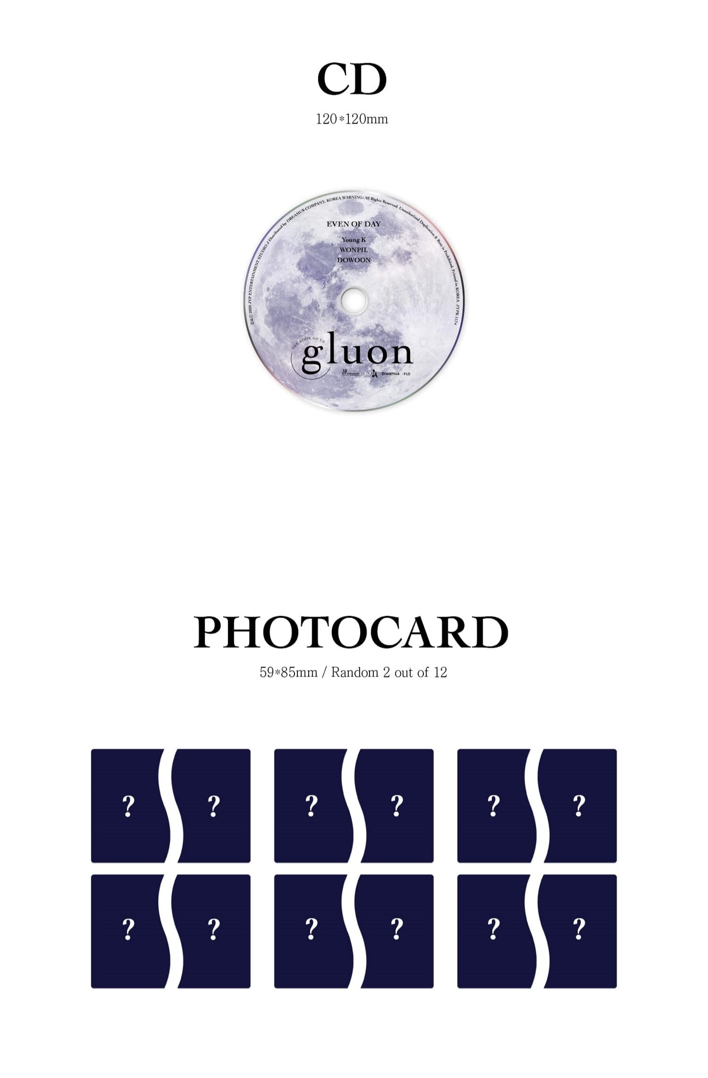 Even of Day (DAY6) Mini Album Vol. 1 – The Book of Us : Gluon [Nothing can tear us apart]