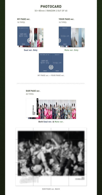 DAY6 5th Mini Album - The Book of Us : Gravity (Random)
