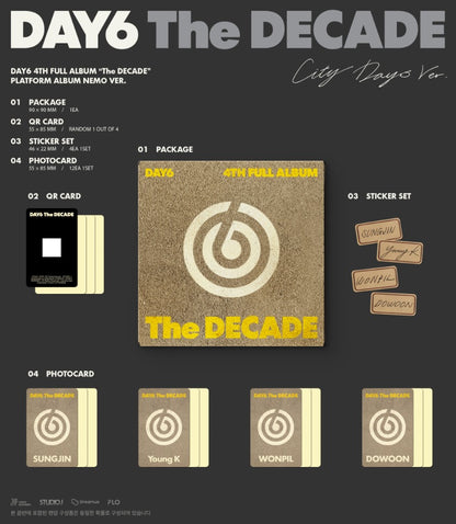 DAY6 4th Full Album - The DECADE (Platform Album Nemo Ver.) (Random)