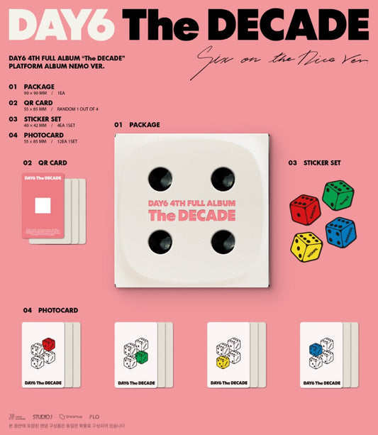 DAY6 4th Full Album - The DECADE (Platform Album Nemo Ver.) (Random)