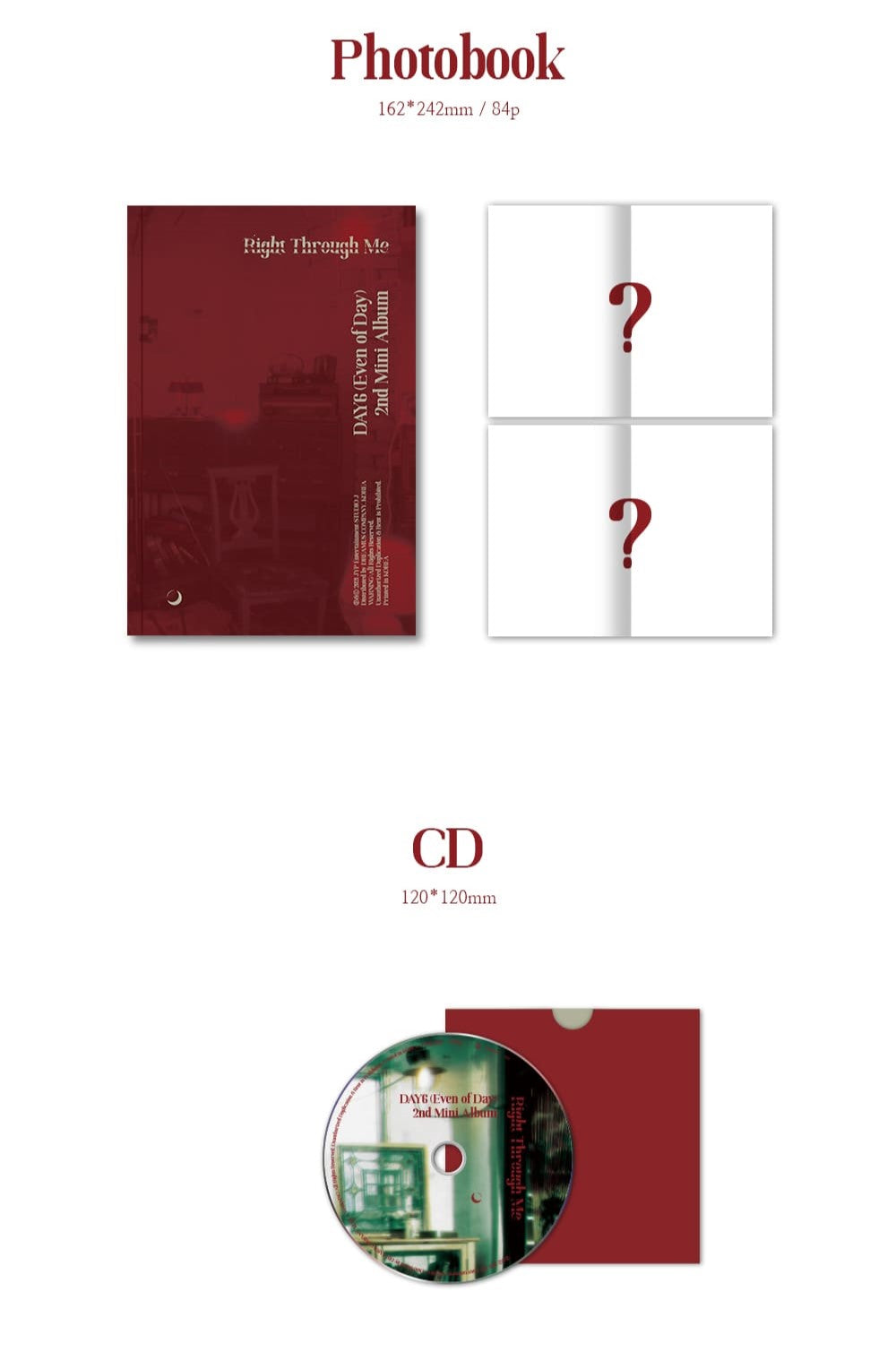 Even of Day (DAY6) 2nd Mini Album - Right Through Me