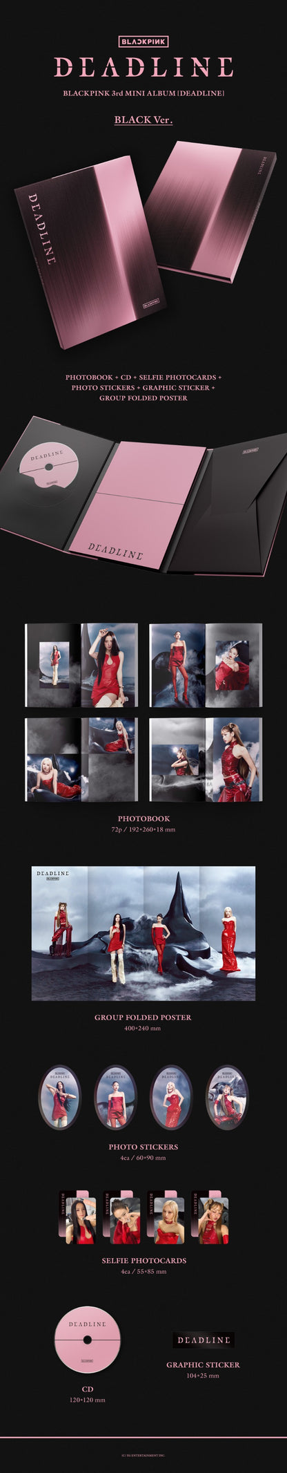 BLACKPINK 3rd Mini Album - DEADLINE (Random)