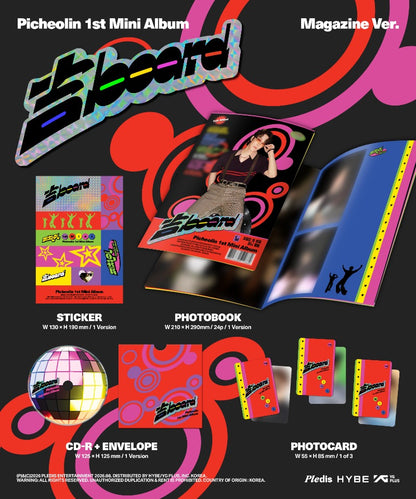 PRE-ORDER: Picheolin (Dino) 1st Mini Album - 吉BOARD (Magazine Ver.)