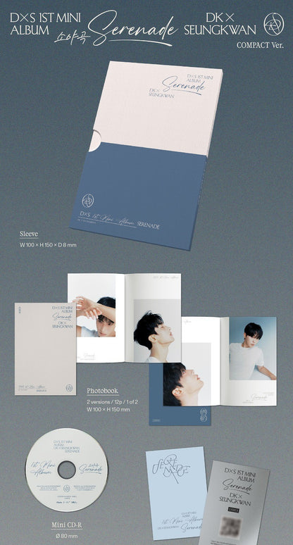 DK X SEUNGKWAN (Seventeen) 1st Mini Album - ‘소야곡’ [Serenade] (COMPACT Ver.) (Random)