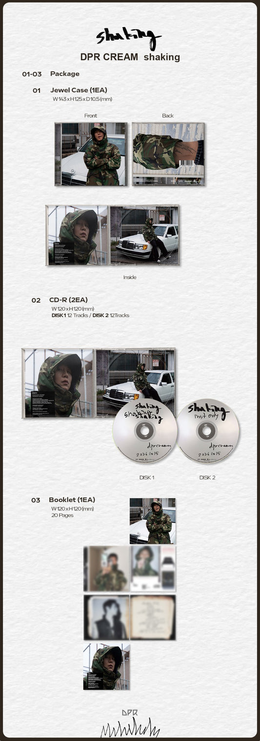 PRE-ORDER: DPR CREAM - shaking (CD Ver.)
