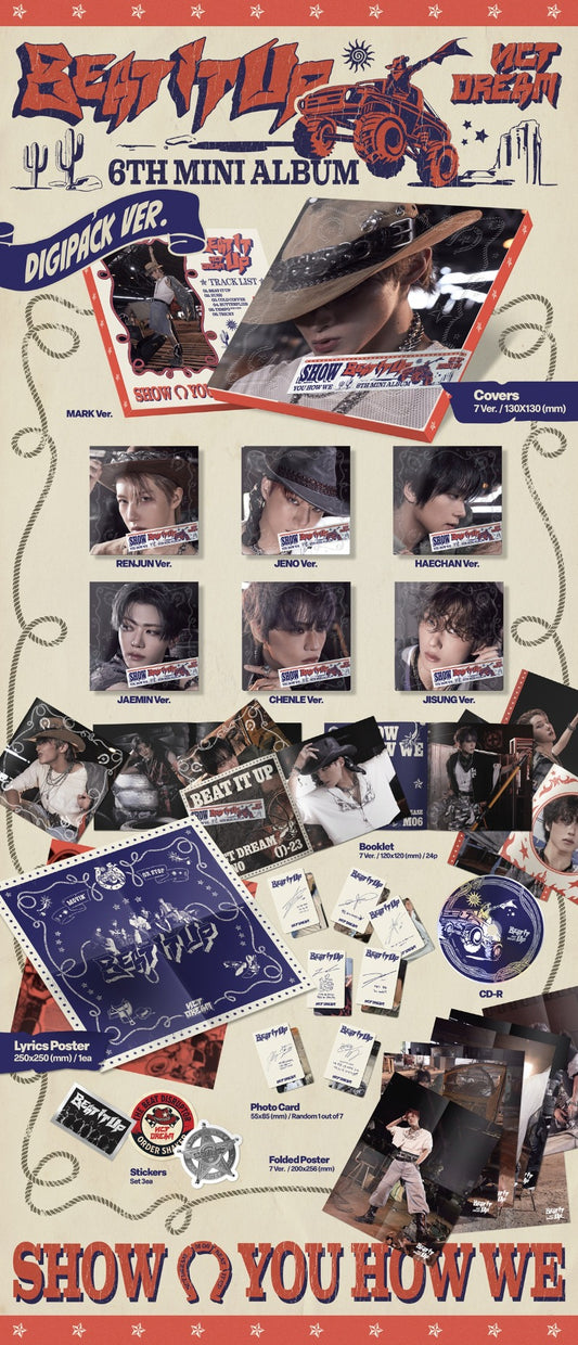 NCT DREAM 6th Mini Album - Beat It Up (Digipack Ver.) (Random)