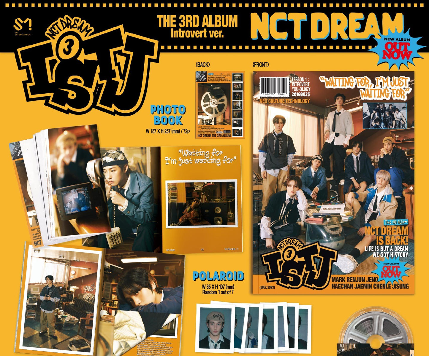 NCT DREAM Album Vol. 3 - ISTJ (Photobook Ver.) (Random)