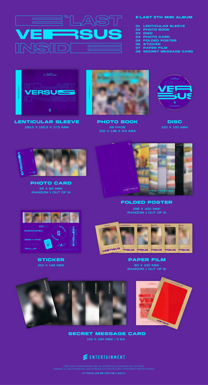 E’LAST 5th Mini Album – VERSUS (Random)