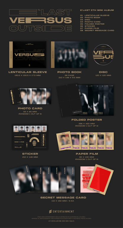 E’LAST 5th Mini Album – VERSUS (Random)