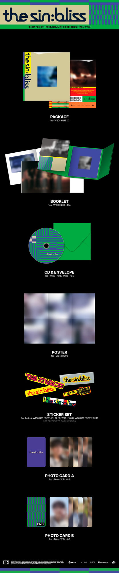 PRE-ORDER: ENHYPEN 8th Mini Album - THE SIN : BLISS (Random)