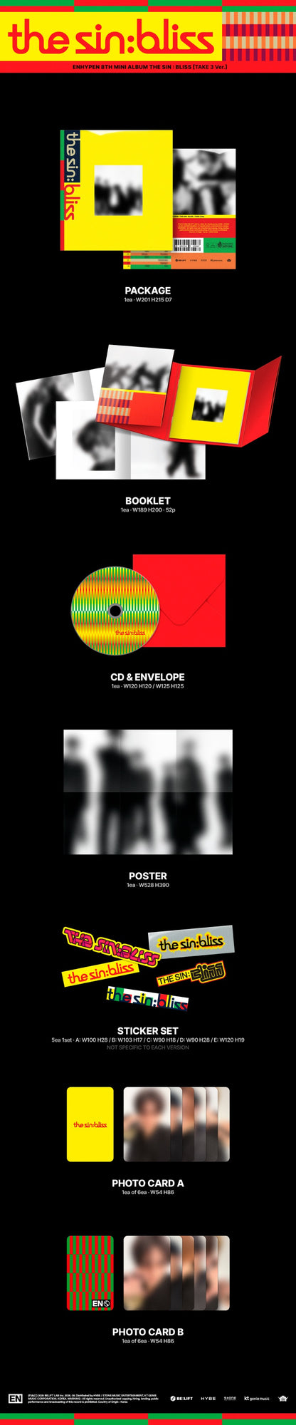 PRE-ORDER: ENHYPEN 8th Mini Album - THE SIN : BLISS (Random)