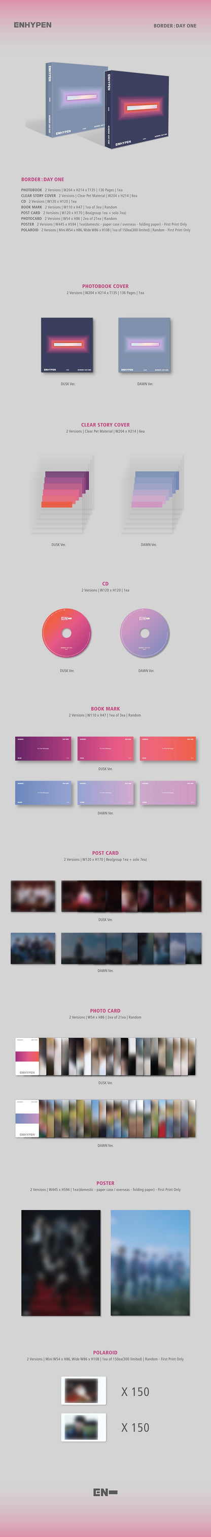 [PRE-OWNED] ENHYPEN 1st Mini Album - BORDER : DAY ONE