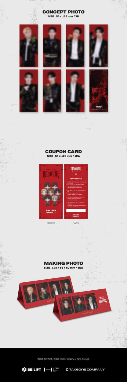 ENHYPEN – [ENHYPEN WORLD Coupon Card Collection] VAMPIRE BASIC Ver.