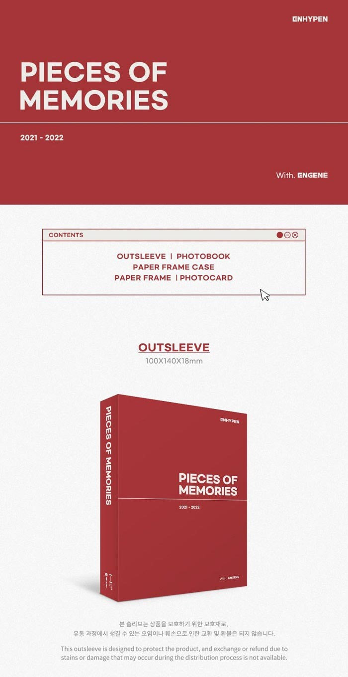 ENHYPEN - [PIECES OF MEMORIES : 2021-2022] MINI PHOTOBOOK