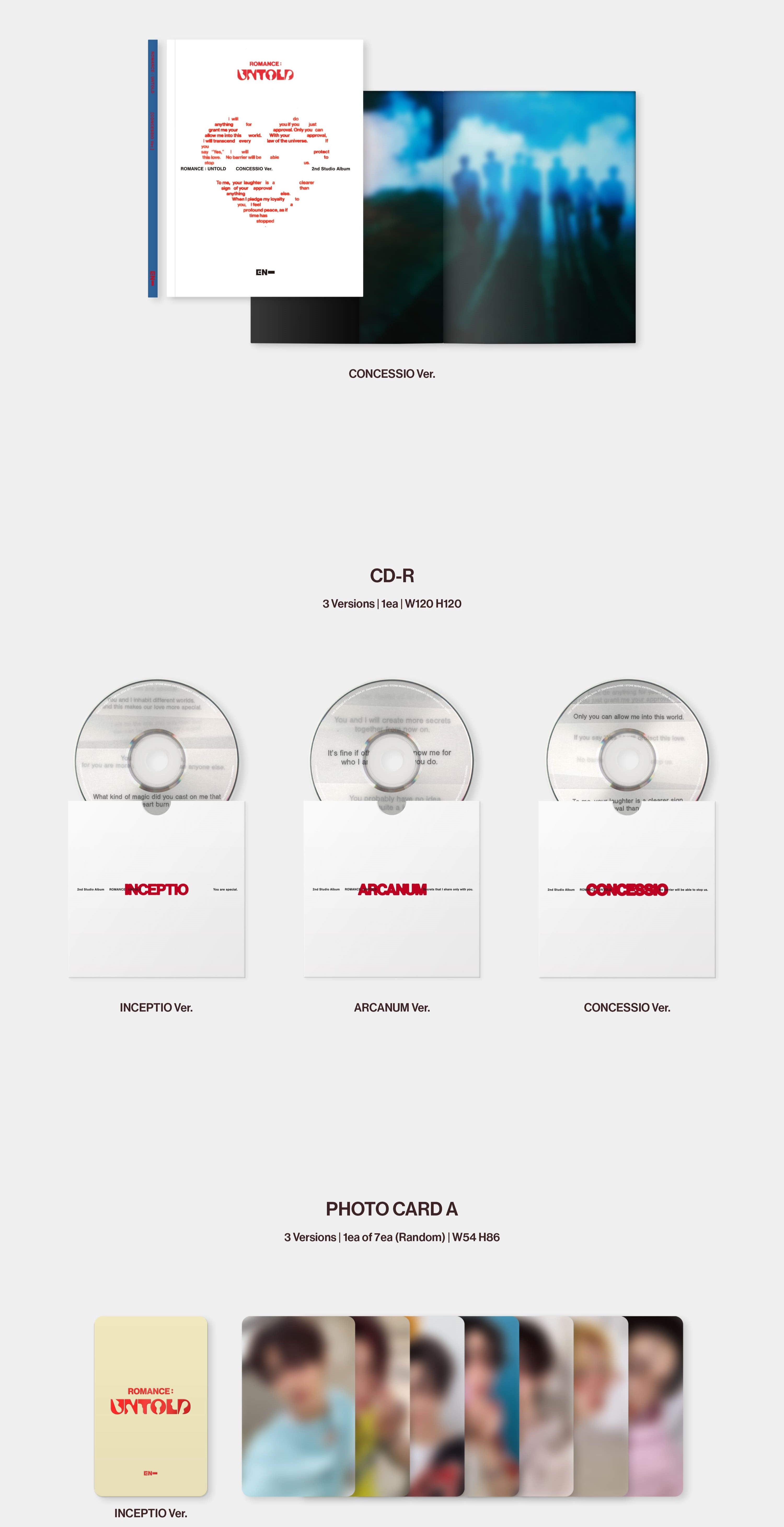 ENHYPEN 2nd Album – ROMANCE : UNTOLD (Random) – K-Pop Stop NZ
