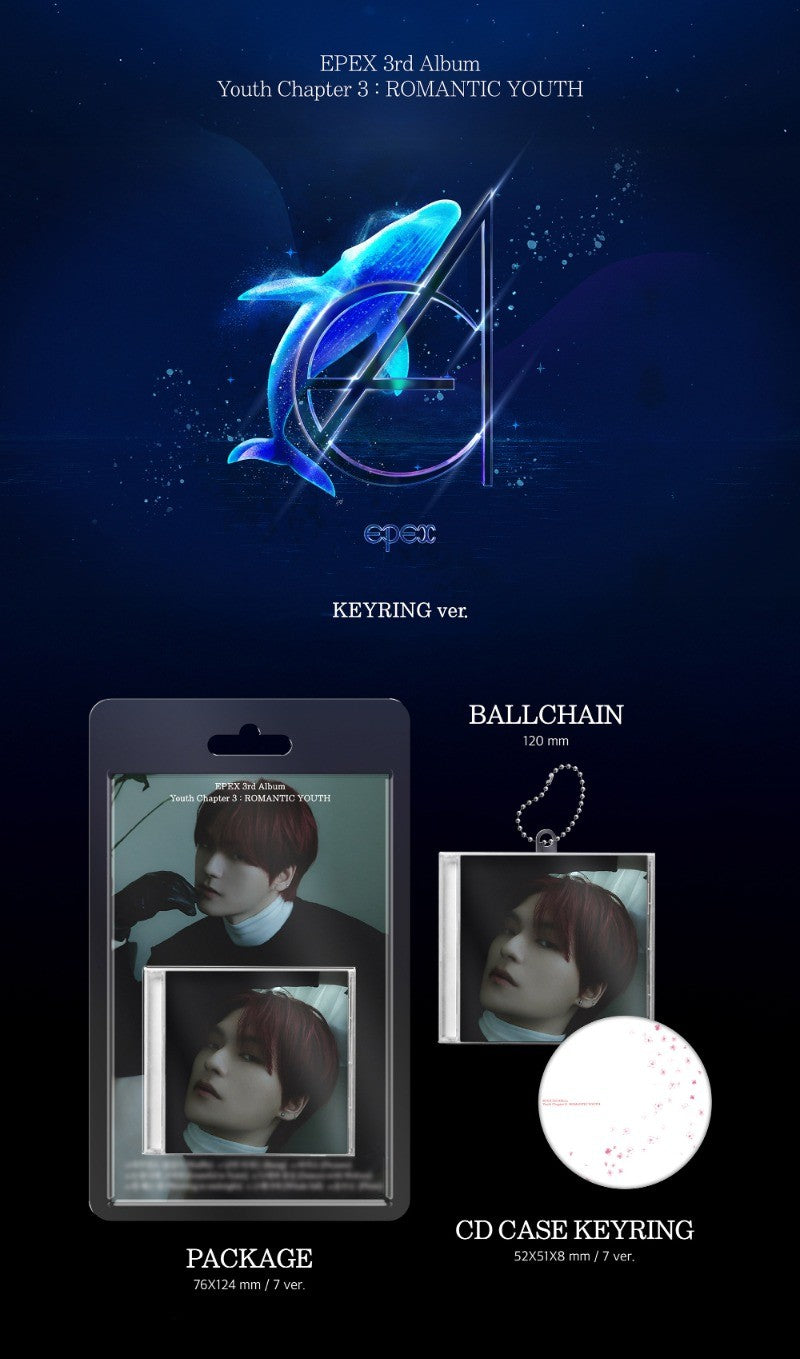 EPEX 3rd Album – Youth Chapter 3 : ROMANTIC YOUTH (KEYRING Ver.) (Random)